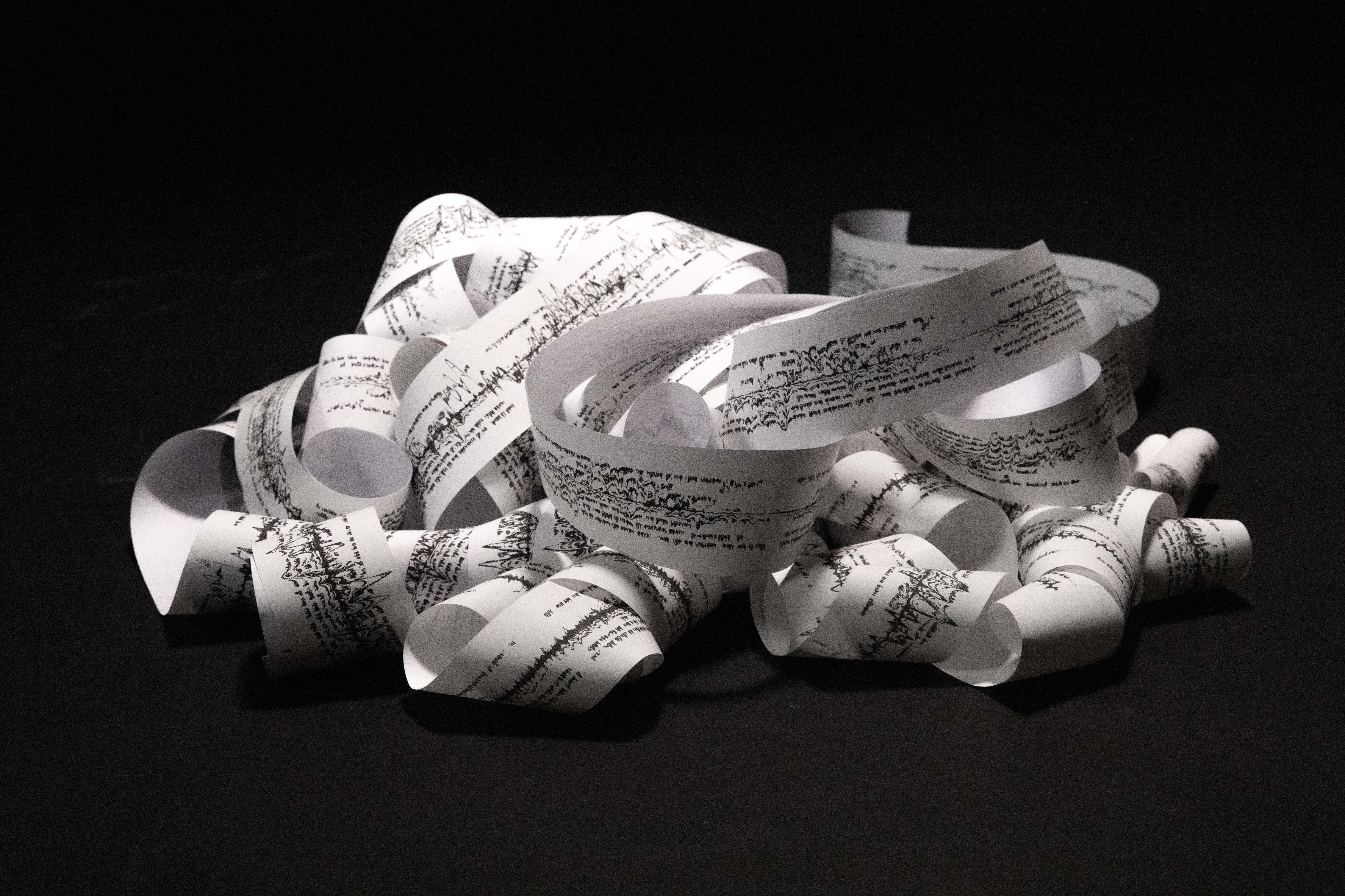 Digital Psalms installation view by Wu Yi, 2024